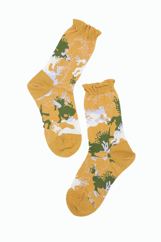 POSIPOSY SOCKS | MAYOIUMA Yellow