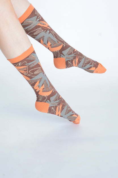 POSIPOSY SOCKS | HON TO TSUBAME Brown
