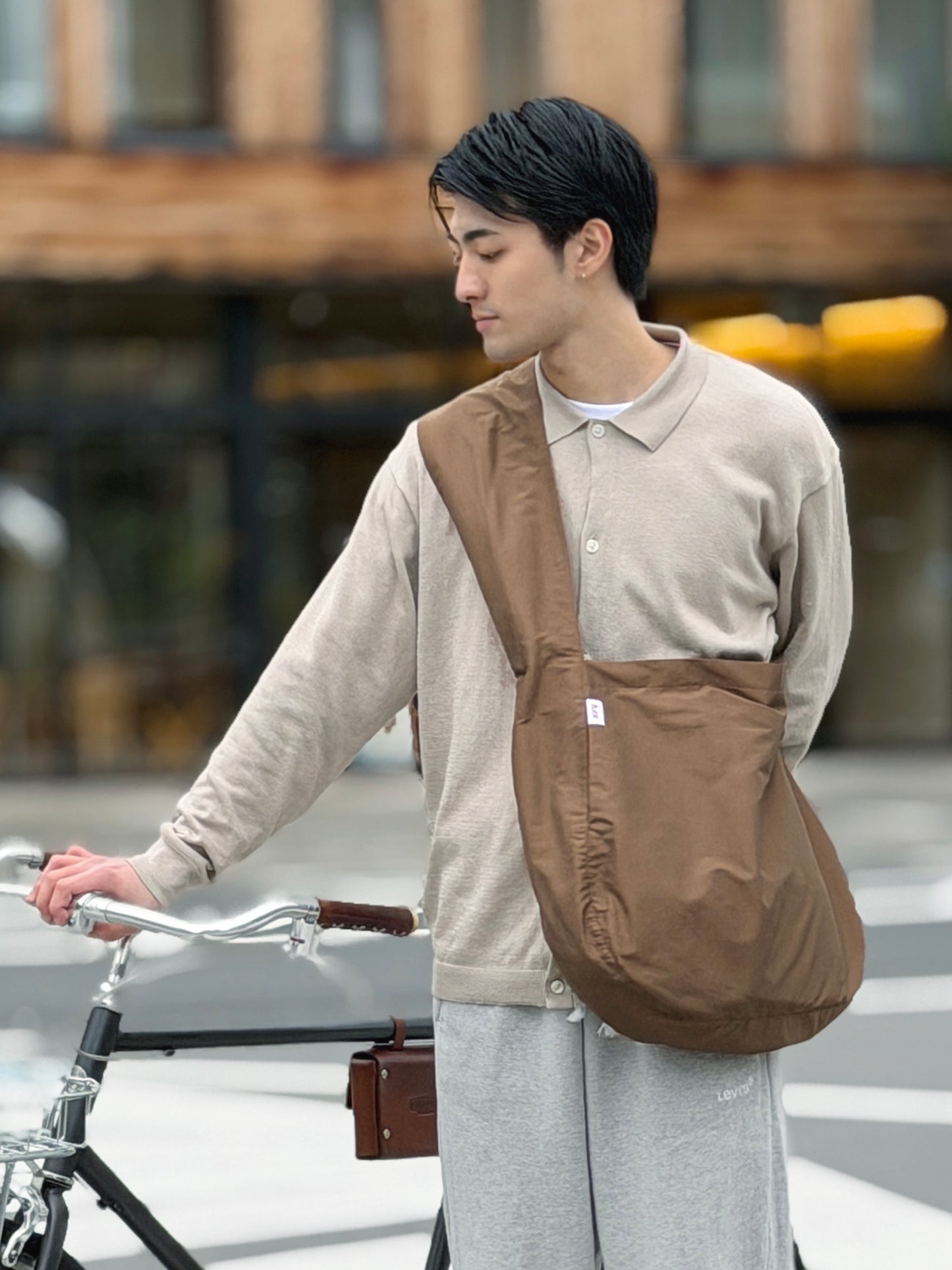 【予約】loop bag / brown ＊2月上旬発送予定