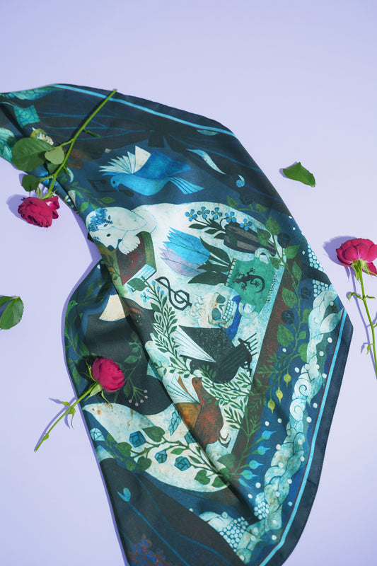 POSIPOSY SCARF | POSIPOSY×吉澤嘉代子コラボスカーフ「魔女の部屋」