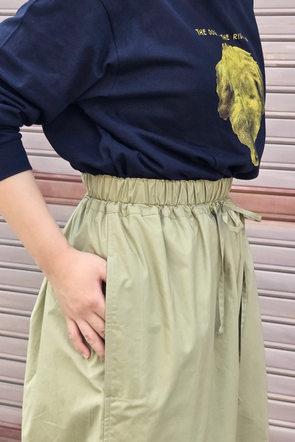 mg pants / sage green