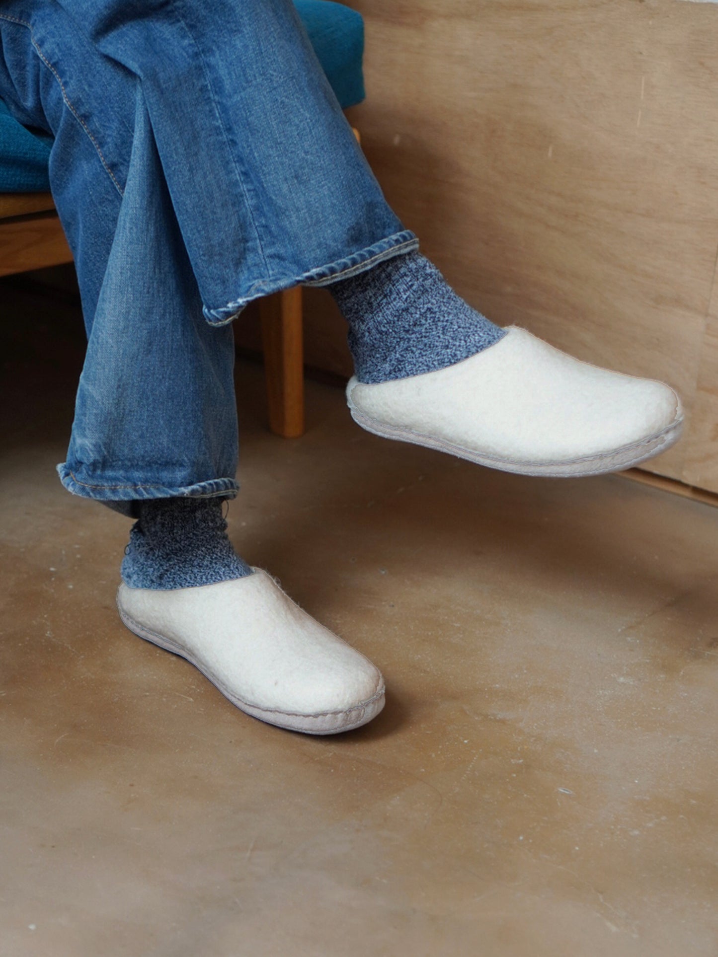 Wool room shoes / 2color