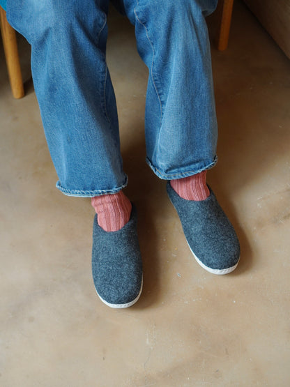 Wool room shoes / 2color