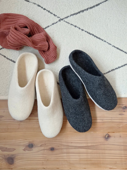 Wool room shoes / 2color