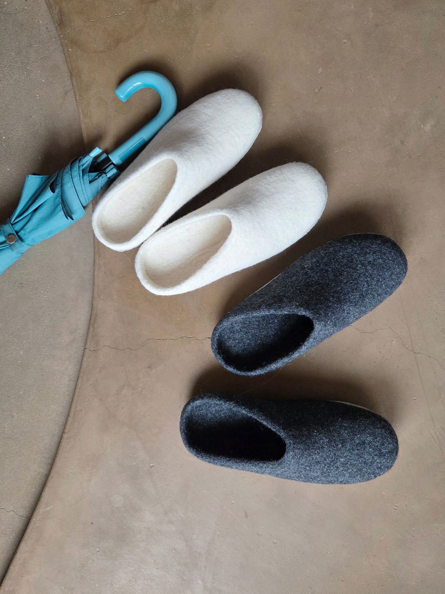 Wool room shoes / 2color